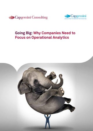Going Big: Why Companies Need to
Focus on Operational Analytics
 