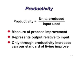 Operations and productivity | PPT
