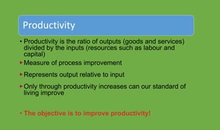 Operations and productivity | PPTX