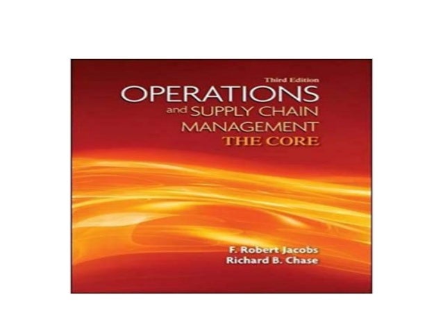 Operations And Supply Chain Management The Core 5th Edition Pdf