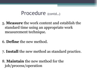 Establish Method Operations management | PPT
