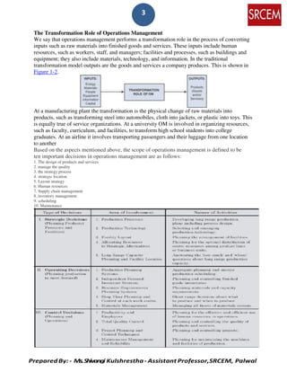 Operations management | PDF