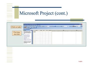 Microsoft Project (cont.)




                            9-491
 