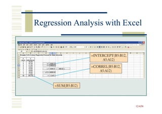 Regression Analysis with Excel




                            12-636
                            12-
 