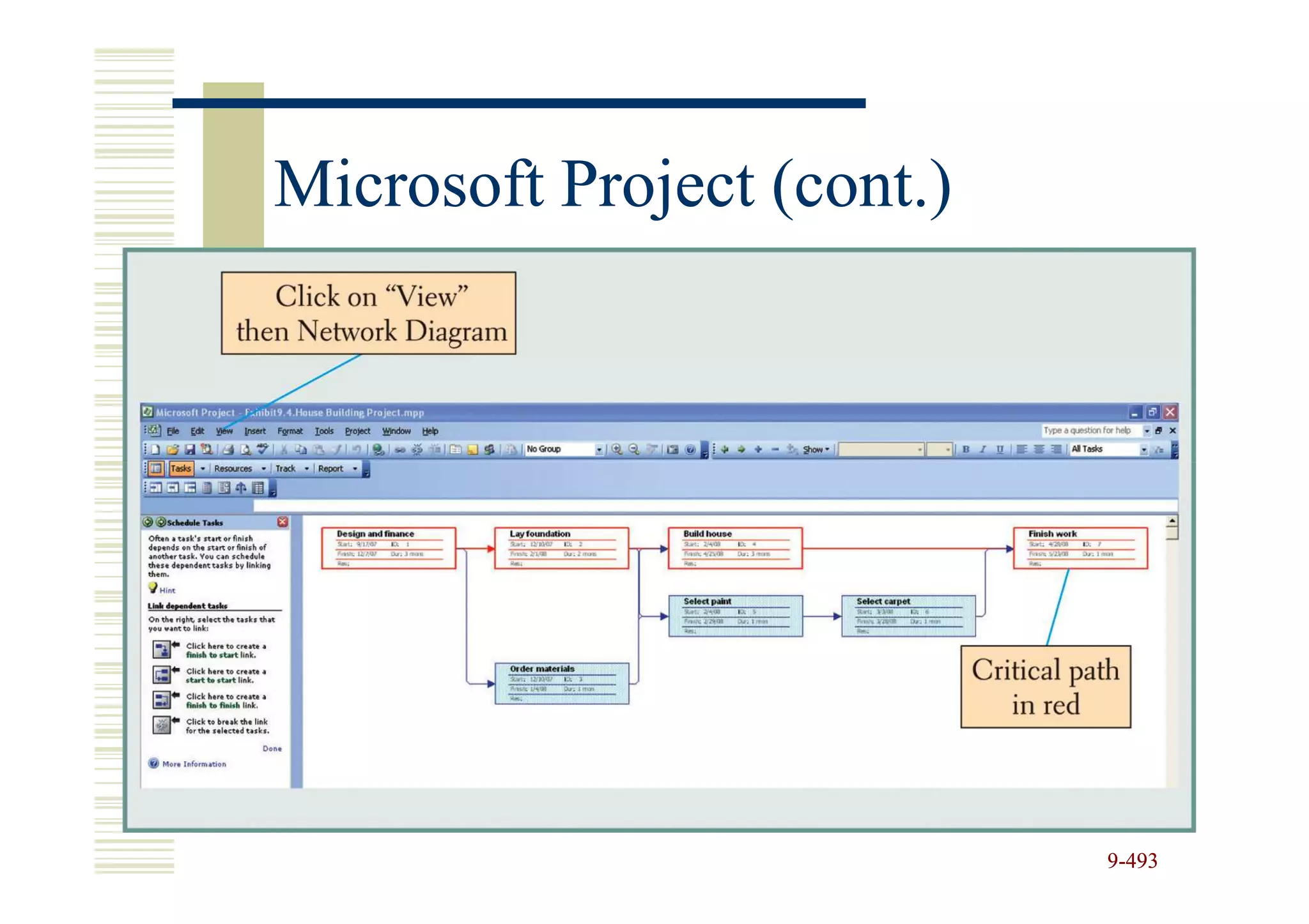 Microsoft Project (cont.)




                            9-493
 