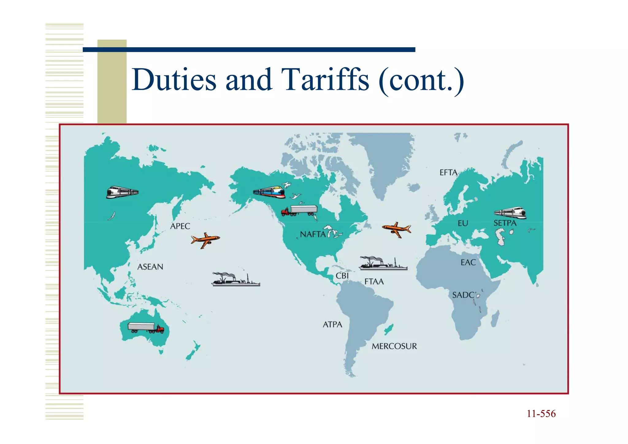 Duties and Tariffs (cont.)




                             11-556
                             11-
 