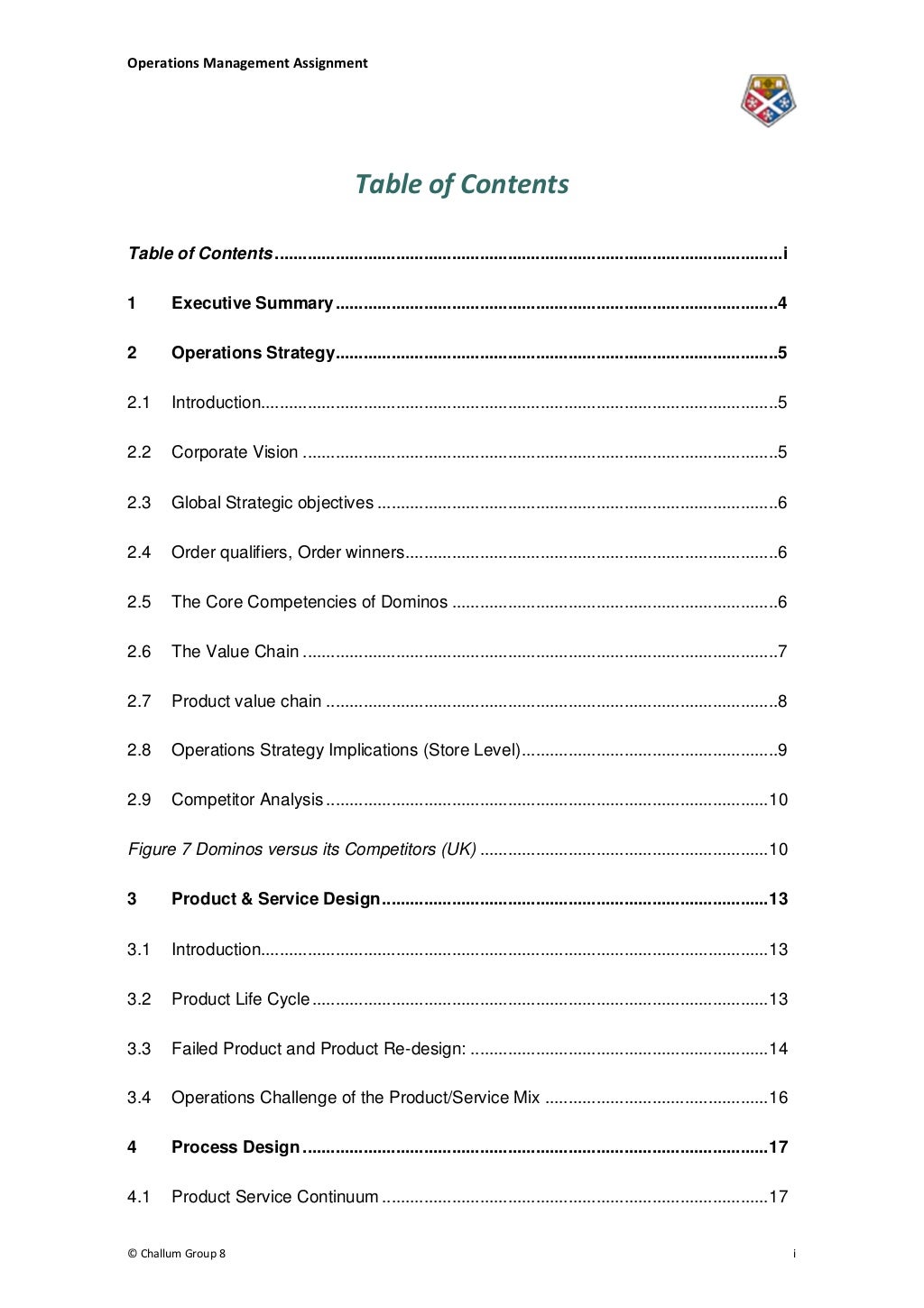 MBA Operations Management Assignment