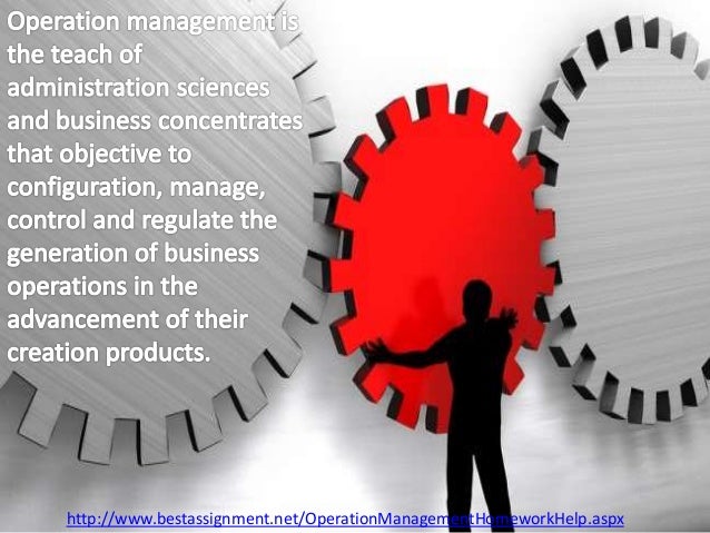 Operations management homework help