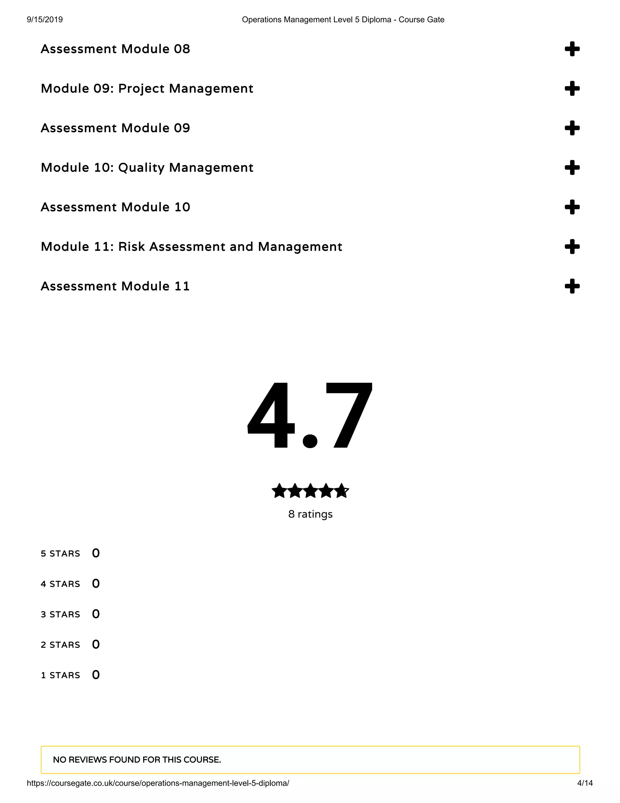 Operations Management Level 5 Diploma - Course Gate | PDF