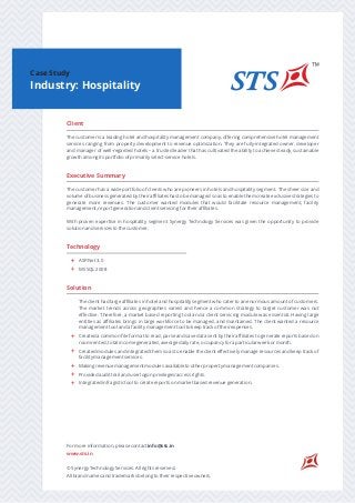 case study in hospitality management