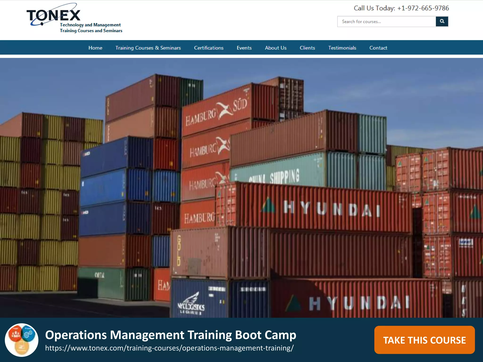 TAKE THIS COURSEOperations Management Training Boot Camp
https://www.tonex.com/training-courses/operations-management-training/
 