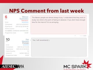 NPS Comment from last week

 