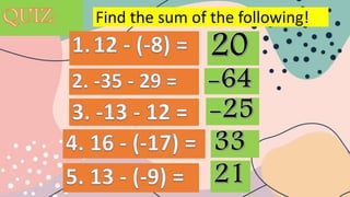 Find the sum of the following!
 