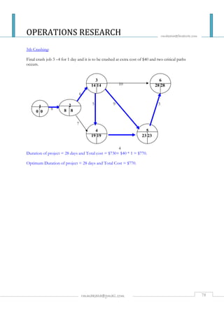 Operations Research Final Project OPERATIONS RESEARCH | PDF