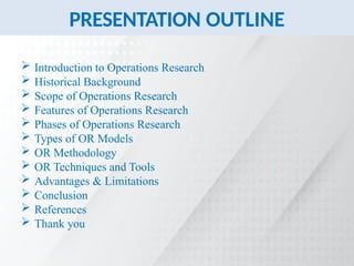 Study on the operational research and simplex method.pptx