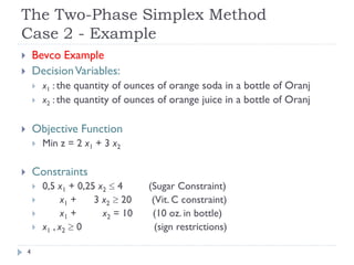 What Is Two Phase Simplex Method Operations research 1_the_two-phase_simp | PDF