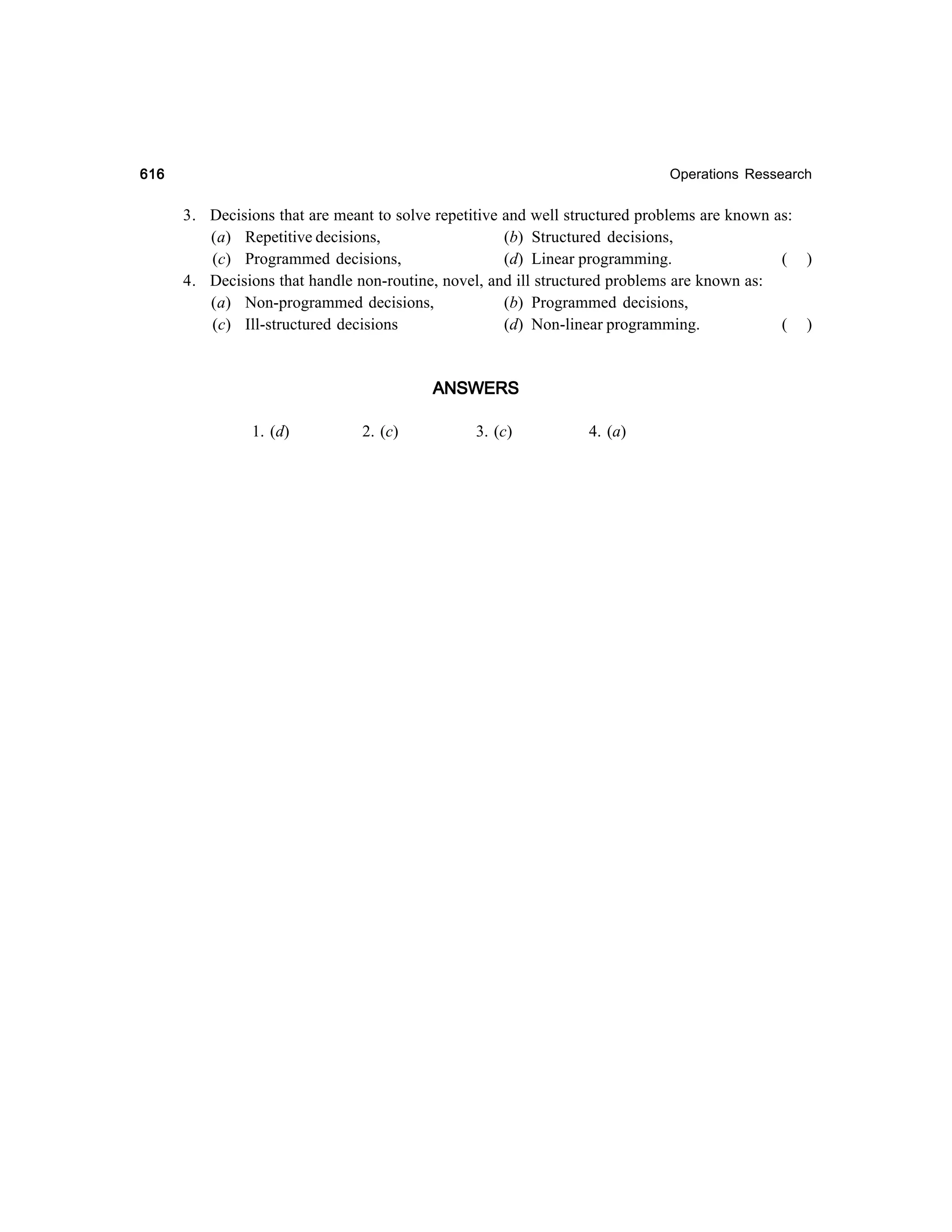 Operations Research-2nd edition