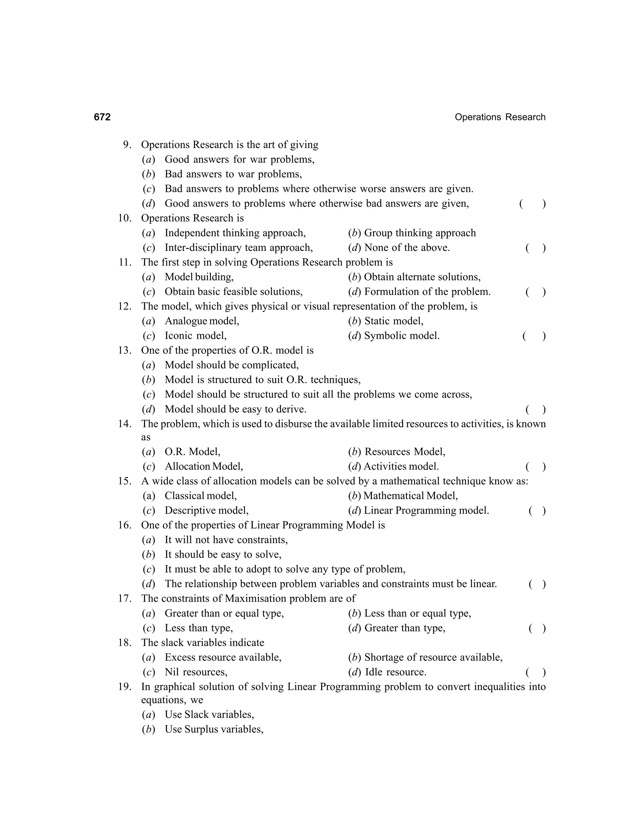 Operations Research-2nd edition