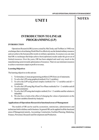 Oprations Rescarch Notes Operations Research MBA Notes .pdf
