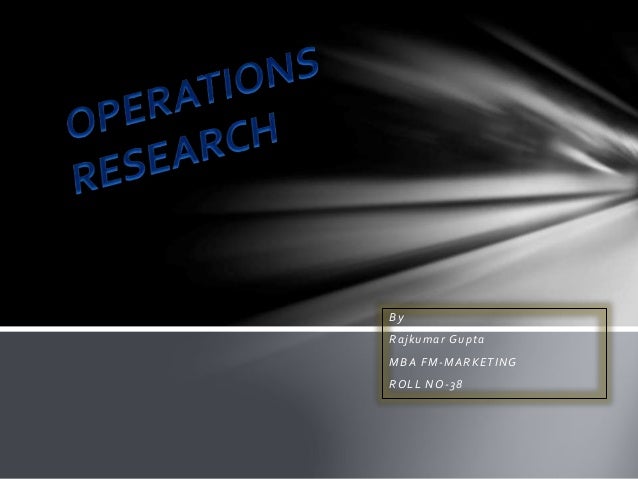 operations research ppt 1 638