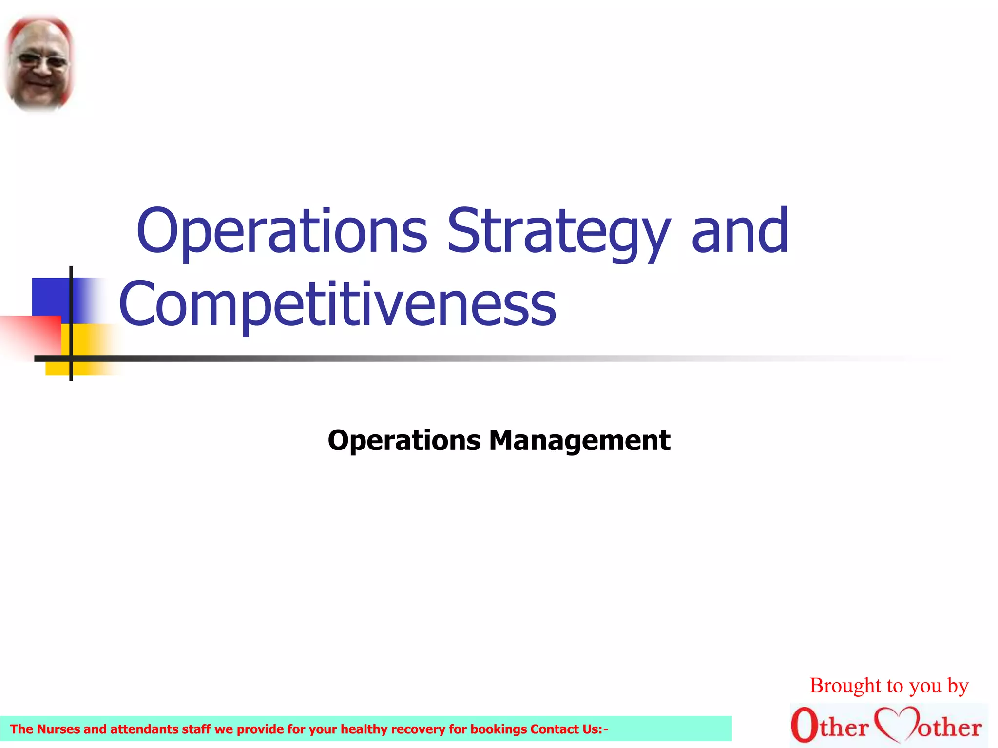 Operations strategy and competitiveness | PPTX
