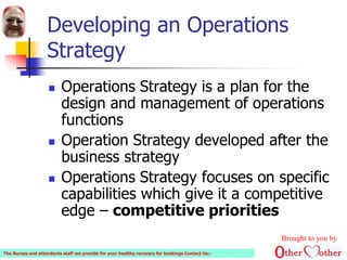 Operations strategy and competitiveness | PPTX