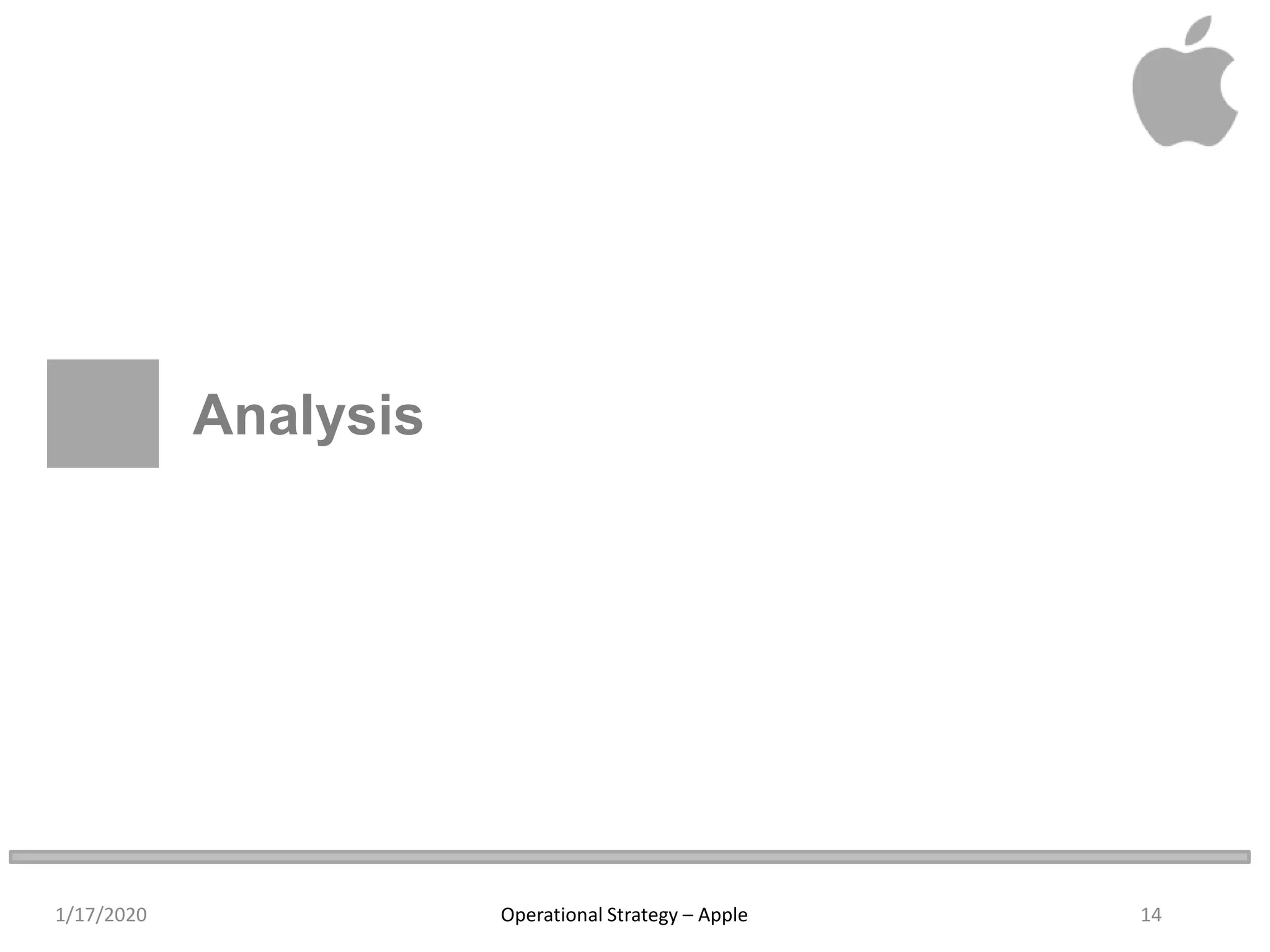 Operations strategy @ apple group 6 | PPTX
