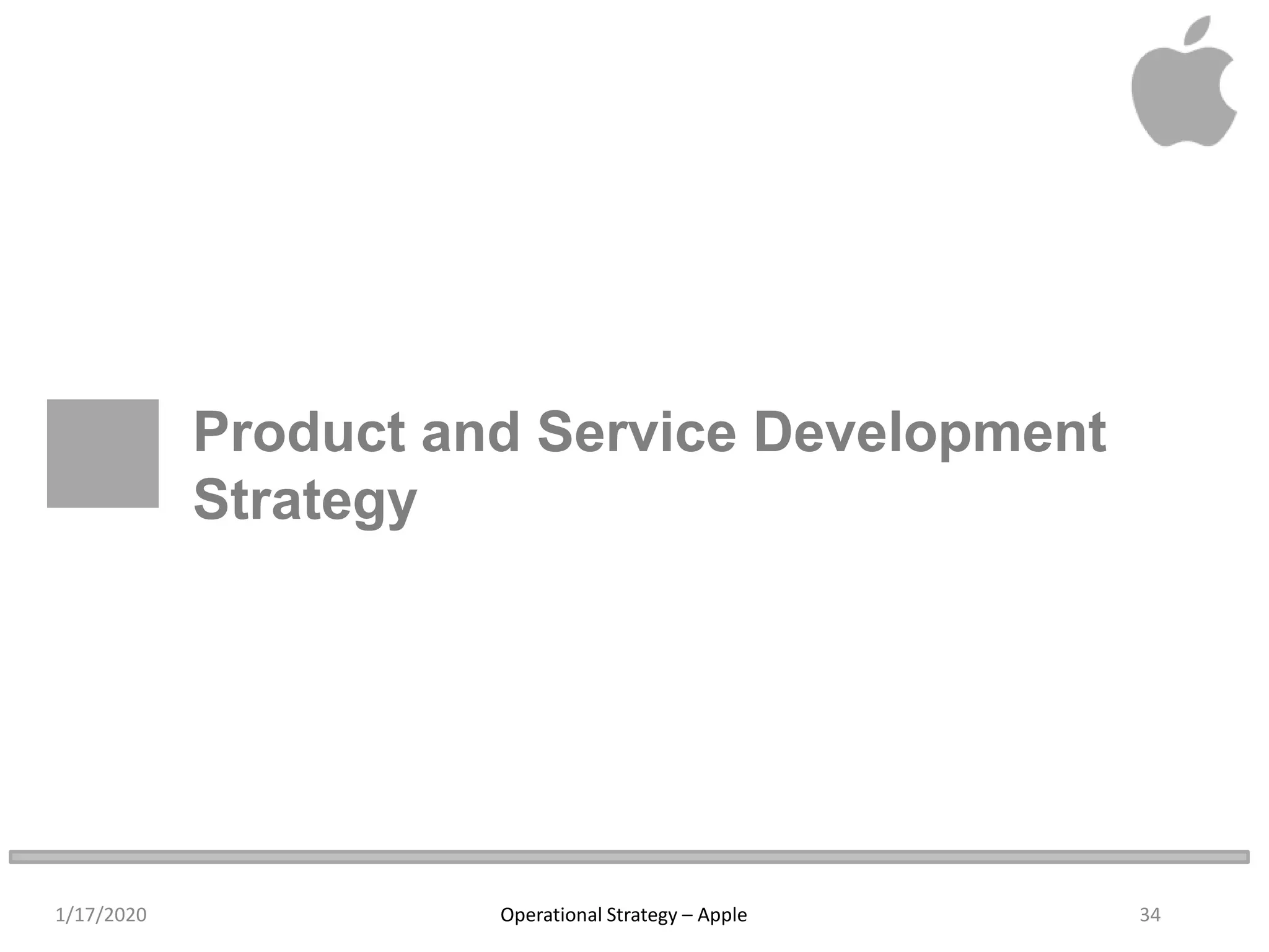 Operations strategy @ apple group 6 | PPTX