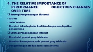 Relative Performance Objectives Operation strategic and process management | PPTX