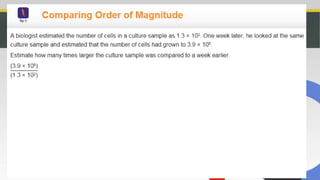 Operations with numbers in scientific notation | PPTX
