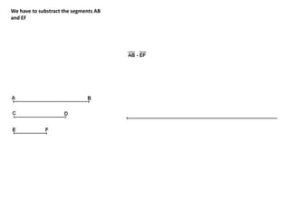 We have to substract the segments AB
and EF
 
