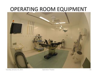 OPERATING ROOM EQUIPMENT
Tuesday, January 13, 2015 10Operation Theater.
 