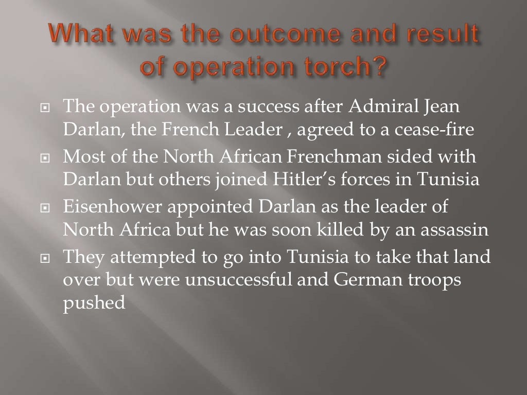 Operation Torch Presentation