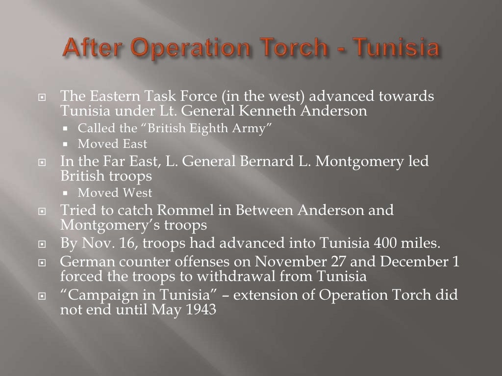 Operation Torch Presentation