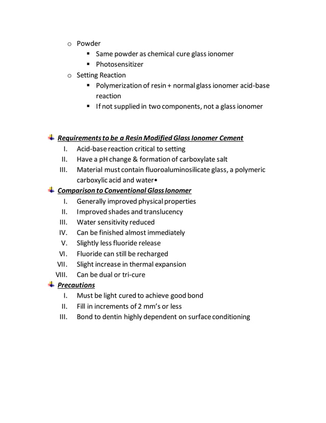Glass Ionomer Types and Modifications PDF