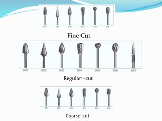 Regular –cut
Fine Cut
Coarse-cut
 