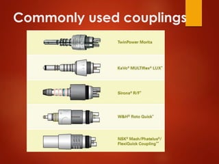 Commonly used couplings
 