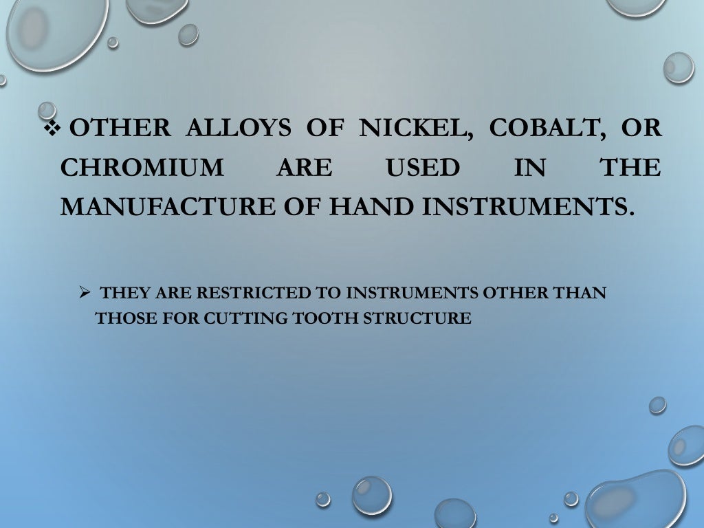 Operative instruments in Conservative Dentistry & Endodontics