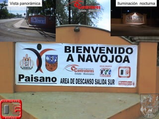 Iluminación  nocturna Vista panorámica 