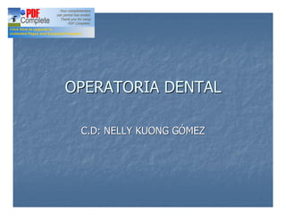 operatoria dental