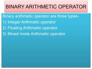 Operator in c | PPT