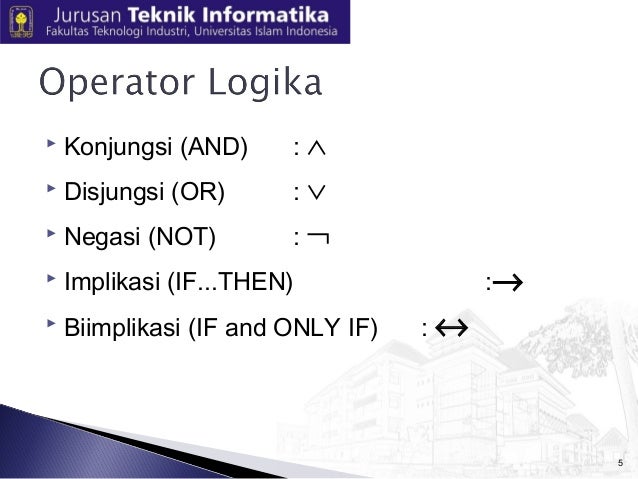 Operator logika dan proposisi majemuk