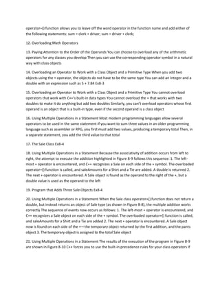Operator oveerloading | DOCX