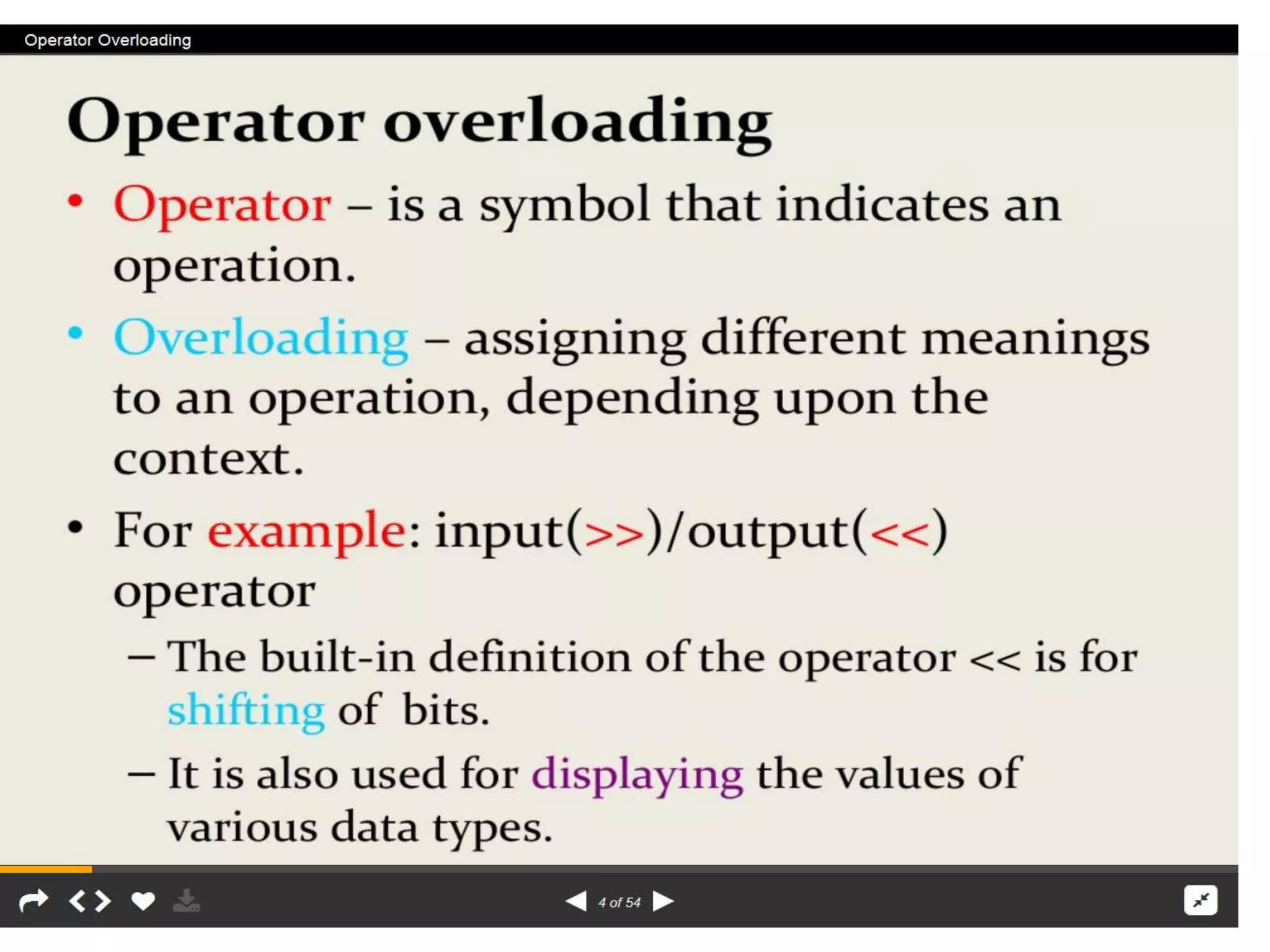 Operator overload  rr