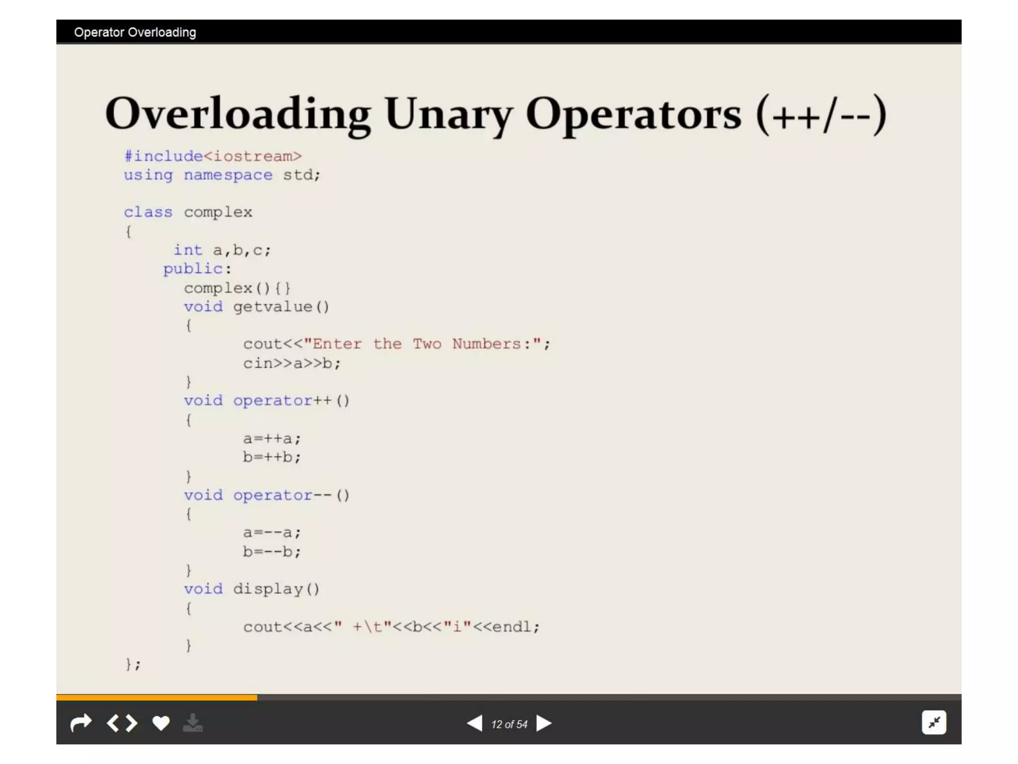 Operator overload  rr