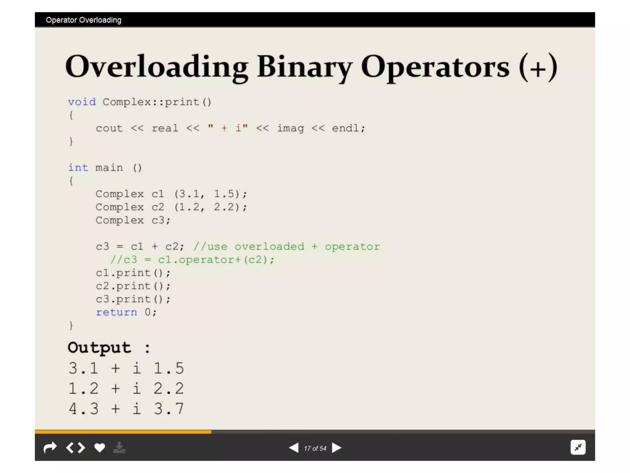 Operator overload  rr