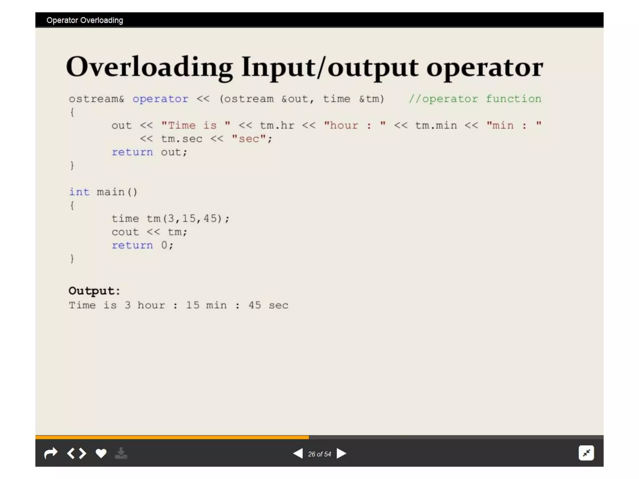 Operator overload  rr
