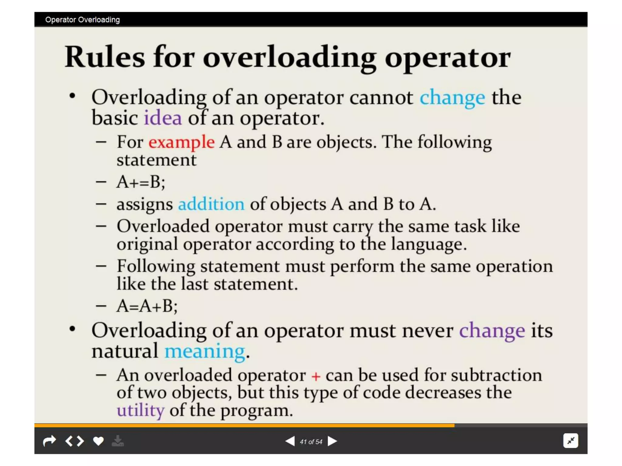 Operator overload  rr