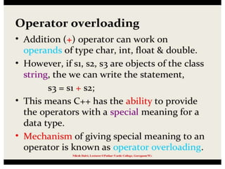 Operator overload  rr