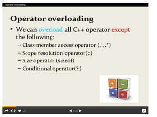 Operator overload  rr